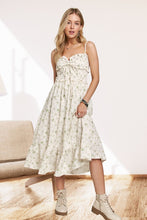 Ruffled Top Floral Midi Dress - Sage or Lavender