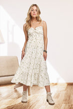 Ruffled Top Floral Midi Dress - Sage or Lavender