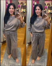 Mineral Washed Cotton Statement Set - Mocha