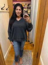 Mineral Washed Waffle Raglan Long Sleeve Top - Assorted Colors