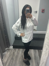 Shabby Distressed Drawstring Hoodie - Pink, White or Light Blue