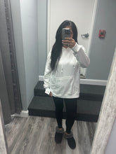 Shabby Distressed Drawstring Hoodie - Pink, White or Light Blue