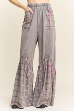 Mineral Washed Boho Pattern Patched Pants - Ash Oak or Charcoal