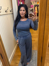 Mineral Washed French Terry Off Duty Set - Navy