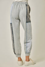 Color Block Track Pants - Oatmeal Mix or Green/Grey