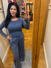 Mineral Washed French Terry Off Duty Set - Navy