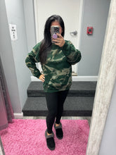 Hand Bleached Green Fleece Pullover