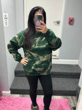 Hand Bleached Green Fleece Pullover