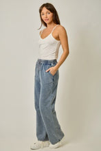 Knit Denim Track Pants - Denim Blue or Light Denim Blue