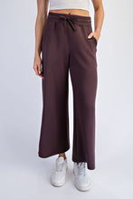 Modal Scuba Cropped Wide Pant - Black, Expresso, or  Mocha