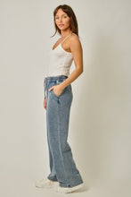 Knit Denim Track Pants - Denim Blue or Light Denim Blue