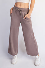 Modal Scuba Cropped Wide Pant - Black, Expresso, or  Mocha