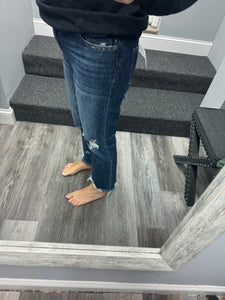 LOVERVET BY VERVET HIGH RISE CROP STRAIGHT JEANS