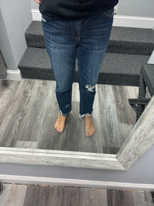 LOVERVET BY VERVET HIGH RISE CROP STRAIGHT JEANS