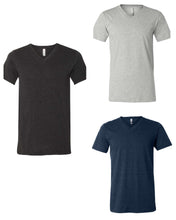 BELLA + CANVAS - Women's Relaxed Heather CVC V-Neck Tee - Assorted Colors