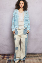 POL soft, open-knit sweater cardigan - Dandelion, Lime or Powder Blue