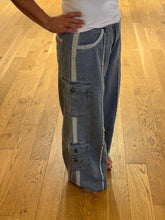 POL relaxed fit in twill with trim detail pointed solid pattern pants - Denim or Khaki Olive