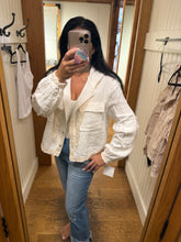 POL Balloon Sleeve Hoodie Jacket In Double Gauze - Black, Natural or Off White