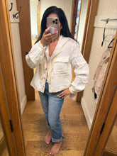 POL Balloon Sleeve Hoodie Jacket In Double Gauze - Black, Natural or Off White