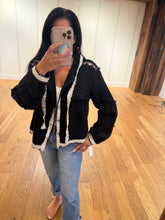 POL Balloon Sleeve Hoodie Jacket In Double Gauze - Black, Natural or Off White