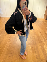 POL Balloon Sleeve Hoodie Jacket In Double Gauze - Black, Natural or Off White