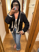 POL Balloon Sleeve Hoodie Jacket In Double Gauze - Black, Natural or Off White