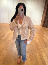 POL Balloon Sleeve Hoodie Jacket In Double Gauze - Black, Natural or Off White