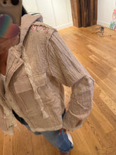 POL Balloon Sleeve Hoodie Jacket In Double Gauze - Black, Natural or Off White