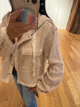 POL Balloon Sleeve Hoodie Jacket In Double Gauze - Black, Natural or Off White