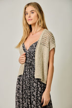 Open Front Knit Cardigan - Sand
