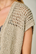 Open Front Knit Cardigan - Sand