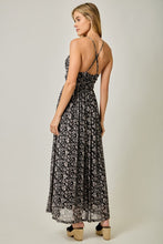 Criss-cross Back Mesh Dress - Black