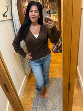 Wrap V Neck Sweater - Assorted Colors