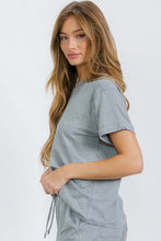 Women's Relaxed Fit Rolled Sleeve French Terry Tee - Assorted Colors