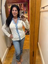 Washed Thermal Button Down Top - Assorted Colors