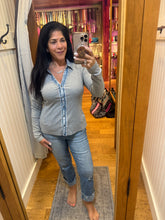 Washed Thermal Button Down Top - Assorted Colors