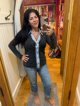 Washed Thermal Button Down Top - Assorted Colors