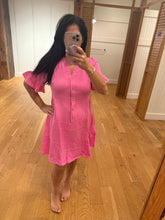 Mineral Washed Baby Bell Sleeve Woven Mini Dress - Assorted Colors