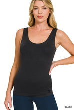 SEAMLESS TANK TOP WITH BUILT IN BRA - ASSORTED COLORS