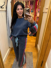 Color Block Terry Sweatpants - Navy Combo