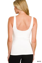 SEAMLESS TANK TOP WITH BUILT IN BRA - ASSORTED COLORS
