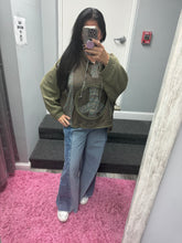FRONT FRAYED CUT SEAM WIDE LEG WASHED DENIM JEANS