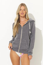 Ocean Drive New Burnout Zip Hoodie - Steel Grey or Deep Navy