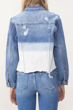 Vervet by Flying Monkey Classic Crop Jacket W Bottom Bleach Detail