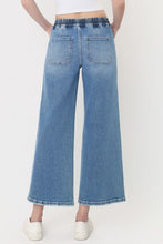 VERVET by Flying Monkey High Rise Drawstring Waistband Wide Leg Jeans - Reassure