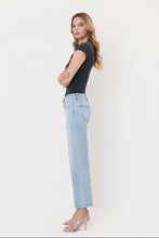 VERVET by Flying Monkey Mid Rise Light Wash Crop Slim Wide Jeans