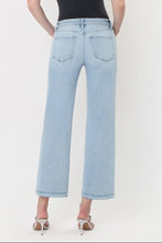 VERVET by Flying Monkey Mid Rise Light Wash Crop Slim Wide Jeans