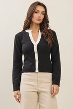 Contrast Sweater - Oatmeal or Black