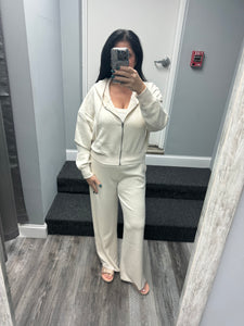 VINTAGE HAVANA CLOUD FLEECE FLARE PANT - SOUTH BEACH SAND