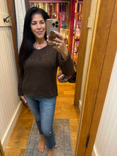 Lightweight Relaxed Knit Sweater Top- Taupe or Brown